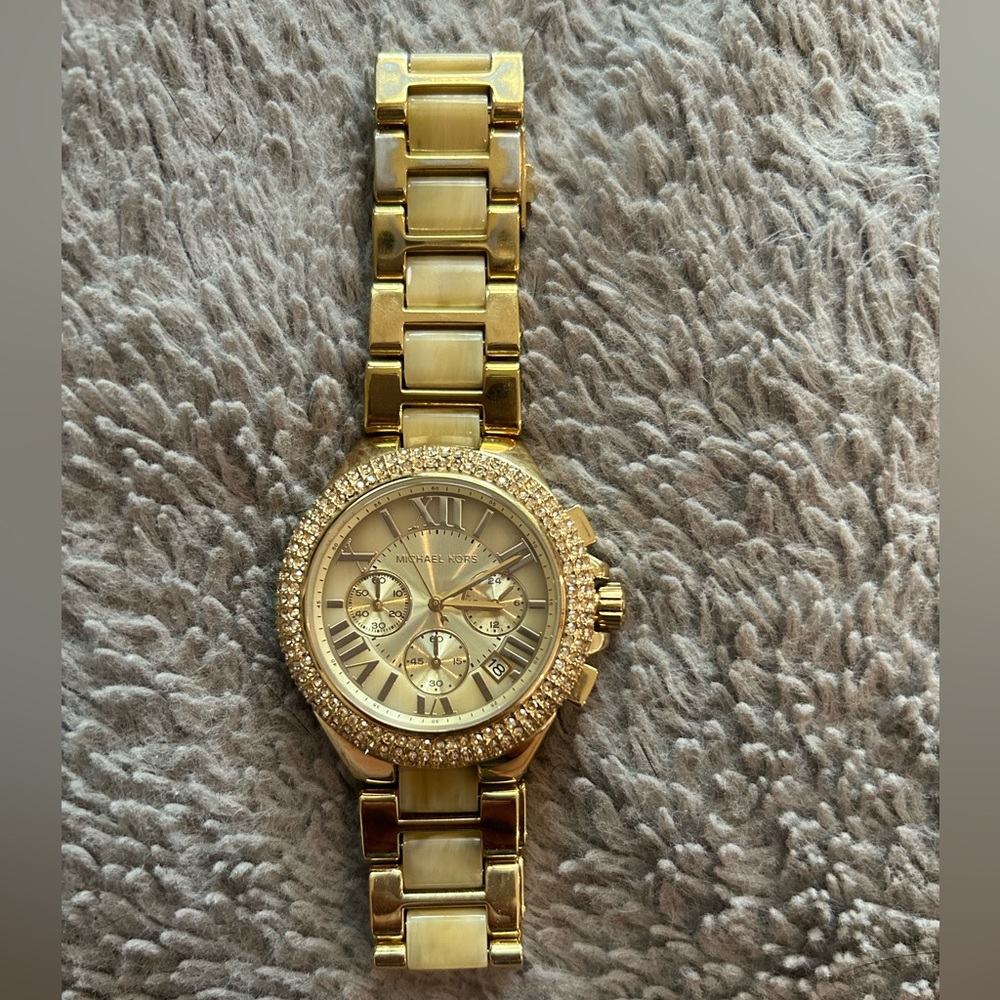 Michael Kors Camille Gold Dial Gold Steel Strap Watch for Women - MK5902 - Picture 3 of 11